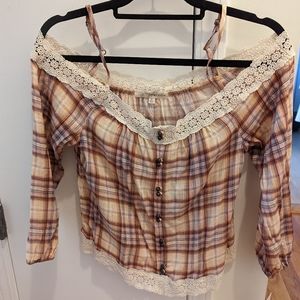 REWIND OFF THE SHOULDER TOP